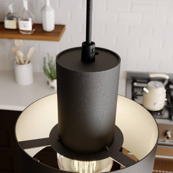 Lampa wisząca Rif SIGMA, możliwość ściemniania, czarny, salon / jadalnia, metal, nowoczesny