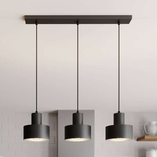 Lampa wisząca Rif SIGMA, możliwość ściemniania, czarny, salon / jadalnia, metal, nowoczesny