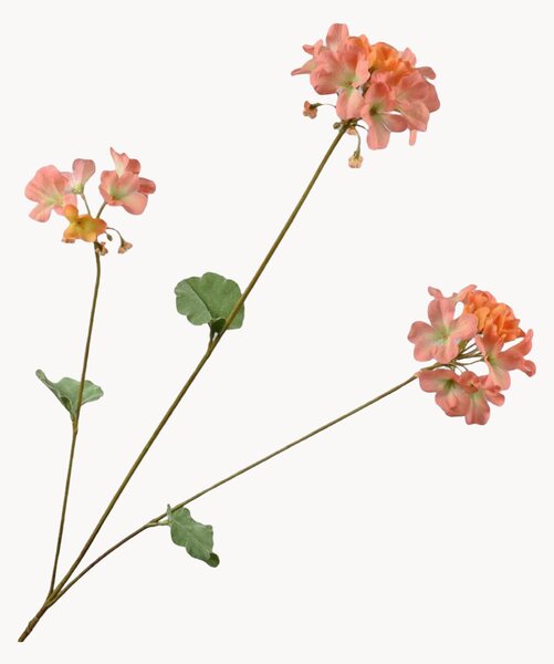 Komplet sztucznych kwiatów dekoracyjnych Pelargonie, 2 elem