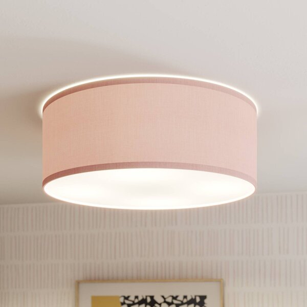 Lampa sufitowa Rondo Kids TK Lighting, możliwość ściemniania, fioletowy / różowy / bladoróżowy, pokój dziecięcy, tkanina / materiał / jedwab, nowoczesny