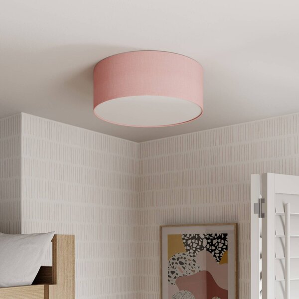 Lampa sufitowa Rondo Kids TK Lighting, możliwość ściemniania, fioletowy / różowy / bladoróżowy, pokój dziecięcy, tkanina / materiał / jedwab, nowoczesny