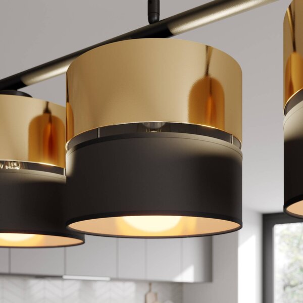 Lampa wisząca Hilton TK Lighting, możliwość ściemniania, czarny, salon / jadalnia, metal, nowoczesny