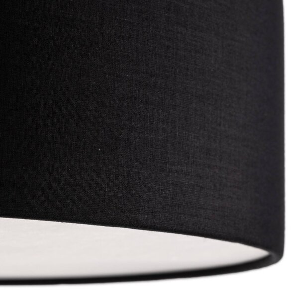 Lampa sufitowa Rondo TK Lighting, możliwość ściemniania, czarny, sypialnia, tkanina / materiał / jedwab, nowoczesny