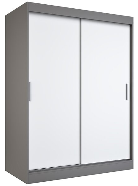 Szafa przesuwna 150 cm antracyt + biały A1-M53