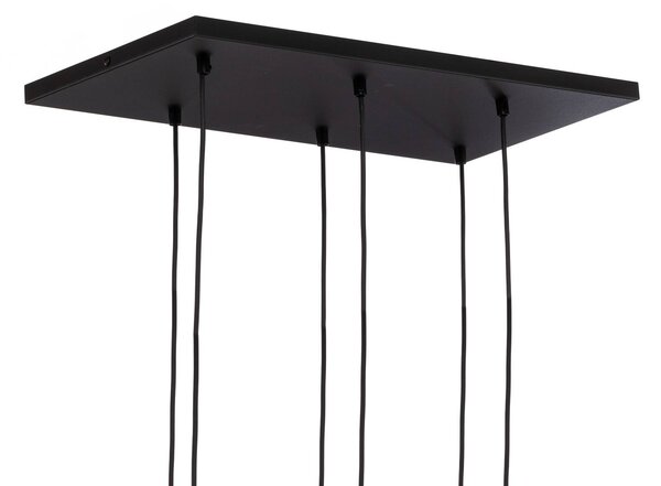 Lampa wisząca szklana Marco Green TK Lighting, możliwość ściemniania, przezroczysty / transparentny, salon / jadalnia, szkło, nowoczesny