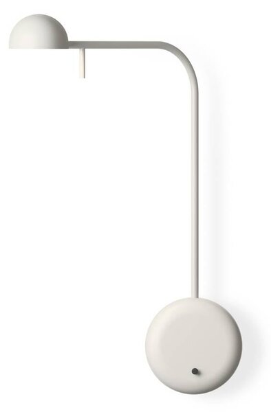 Vibia Kinkiet LED Pin, biały / opal, sypialnia, aluminium, nowoczesny