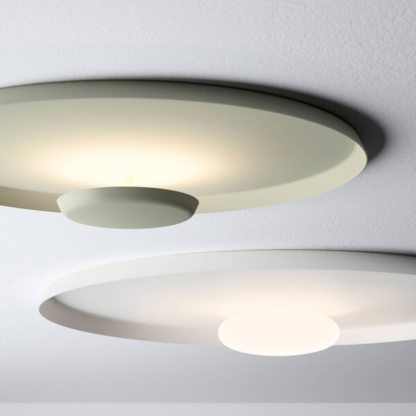 Vibia Kinkiet designerski Top, możliwość ściemniania, biały / opal, salon / jadalnia, metal, nowoczesny