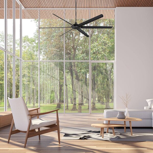 Westinghouse Wentylator sufitowy Widespan, czarny Widespan, czarny, salon / jadalnia, aluminium, nowoczesny
