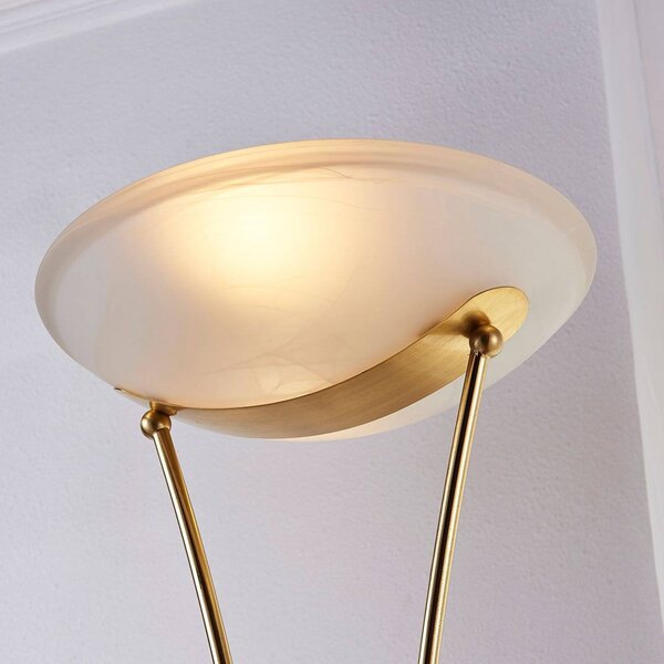 Lampa stojąca Felicia Lindby, mosiężny / złoty, salon / jadalnia, metal, nowoczesny