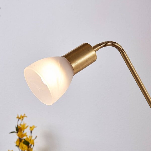 Lampa stojąca Felicia Lindby, mosiężny / złoty, salon / jadalnia, metal, nowoczesny