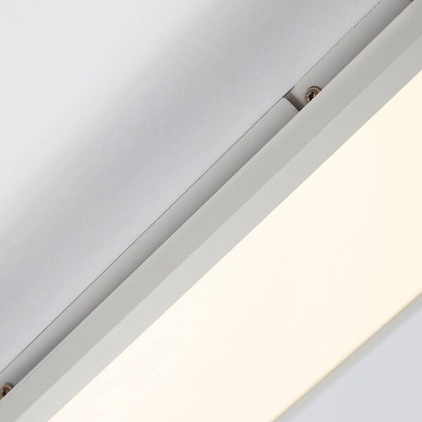 Panel LED Enja Arcchio, możliwość ściemniania, biały / opal, biuro, aluminium