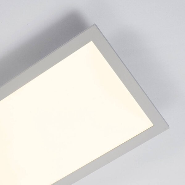 Panel LED Enja Arcchio, możliwość ściemniania, biały / opal, biuro, aluminium