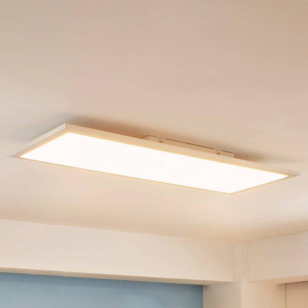 Panel LED Enja Arcchio, możliwość ściemniania, biały / opal, biuro, aluminium