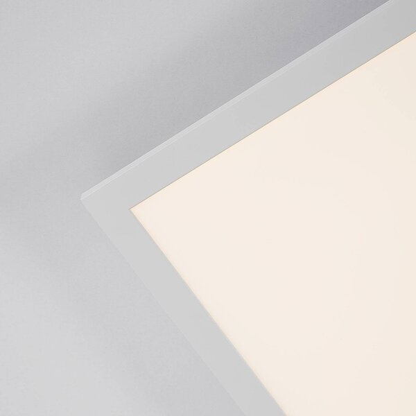 Panel LED Lysander Arcchio, możliwość ściemniania, biały / opal, biuro, aluminium