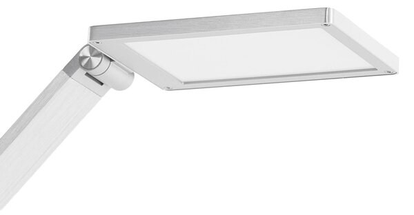 Lampa stojąca LED Resi Lucande, możliwość ściemniania, aluminiowy / szary / cynkowy, biuro, aluminium, nowoczesny