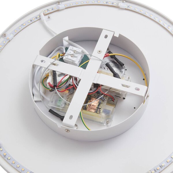 Lampa sufitowa LED Brenda Arcchio, możliwość ściemniania, biały / opal, salon / jadalnia, nowoczesny