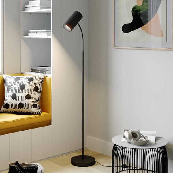 Lampa stojąca Karoli Lindby, czarny, salon / jadalnia, metal, nowoczesny