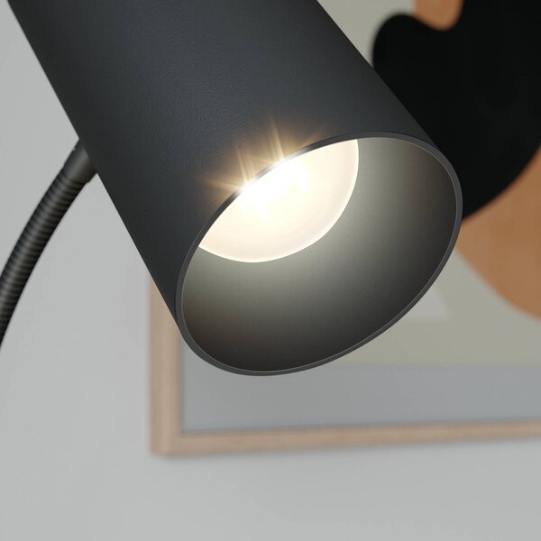 Lampa stojąca Karoli Lindby, czarny, salon / jadalnia, metal, nowoczesny