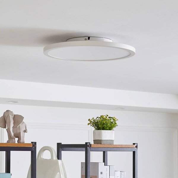 Lampa sufitowa LED Brenda Arcchio, możliwość ściemniania, biały / opal, salon / jadalnia, nowoczesny