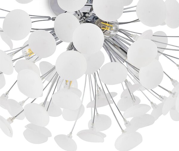 Lampa sufitowa Yurina Lindby, możliwość ściemniania, biały / opal, salon / jadalnia, tworzywo sztuczne, nowoczesny