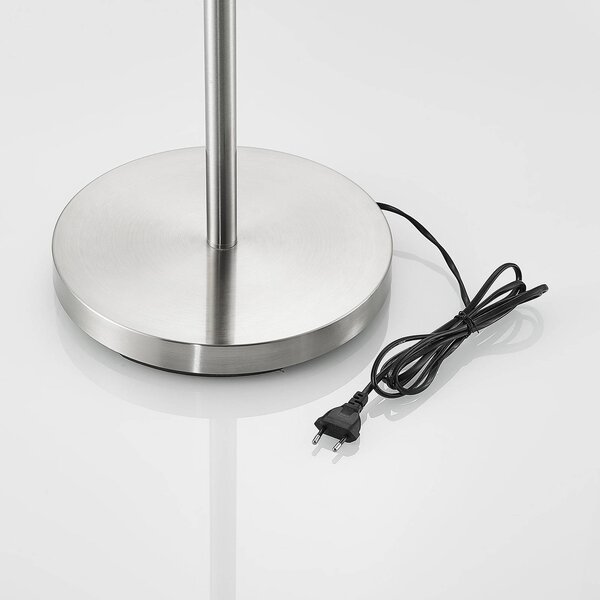 Lampa stojąca Colima Lindby, aluminiowy / szary / cynkowy, salon / jadalnia, metal, nowoczesny
