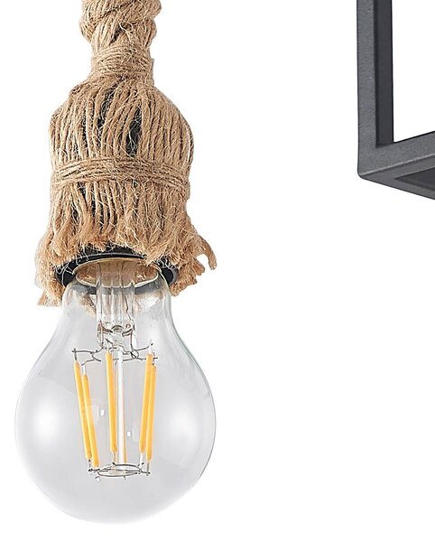 Lampa sufitowa Andrik Lucande, możliwość ściemniania, czarny, salon / jadalnia, metal, nowoczesny