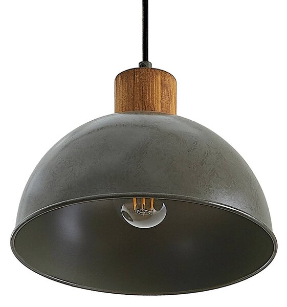 Lampa wisząca Durbis Lindby, możliwość ściemniania, jasne drewno, salon / jadalnia, drewno, vintage