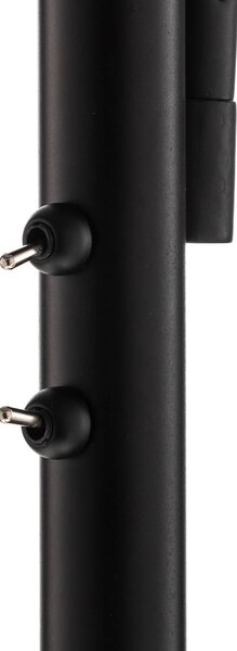 Lampa stojąca Irmino Lindby, czarny, salon / jadalnia, metal, nowoczesny