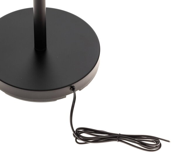 Lampa stojąca Irmino Lindby, czarny, salon / jadalnia, metal, nowoczesny