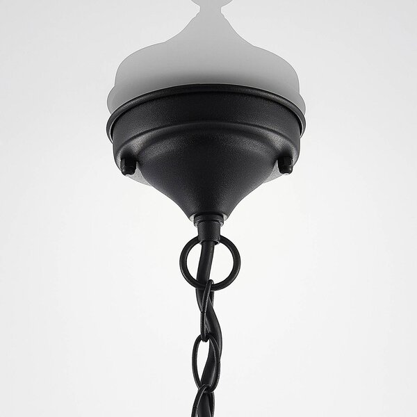 Lampa wisząca zewnętrzna Lindby Clint, metal, odporność na działanie wody Clint Lindby, możliwość ściemniania, miedziany, aluminium, vintage