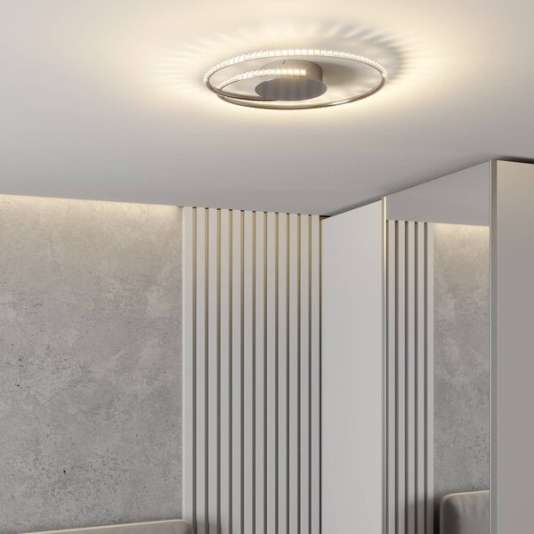 Lampa sufitowa LED Joline Lindby, chromowy / srebrny, salon / jadalnia, metal, nowoczesny