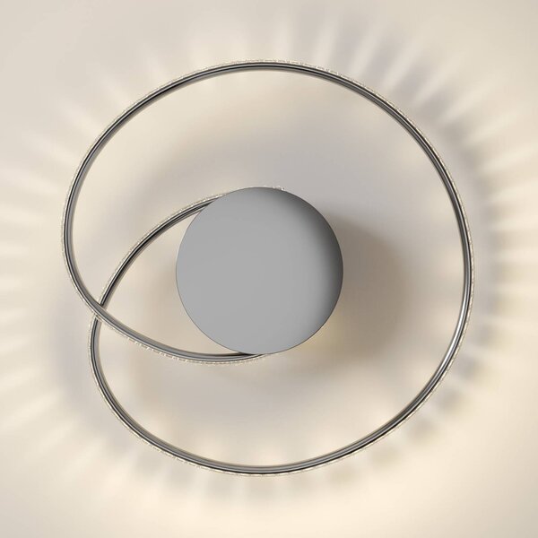 Lampa sufitowa LED Joline Lindby, chromowy / srebrny, salon / jadalnia, metal, nowoczesny