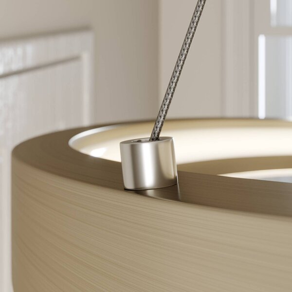 Lampa wisząca Gunbritt Lucande, możliwość ściemniania, aluminiowy / szary / cynkowy, salon / jadalnia, aluminium, nowoczesny