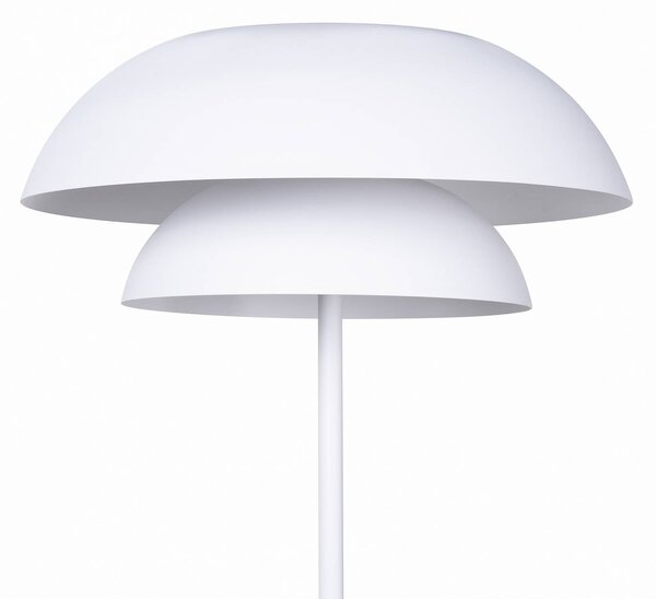 Lampa stojąca designerska Kellina Lucande, biały / opal, salon / jadalnia, metal, design
