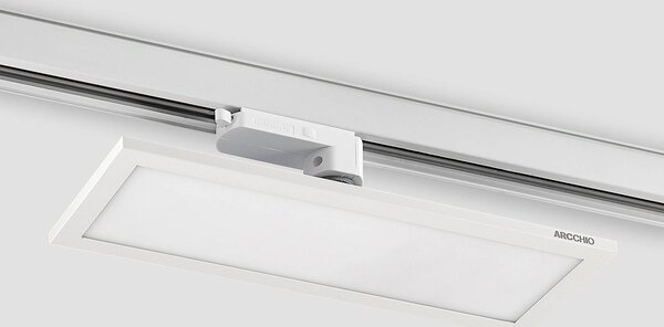 Arcchio Hairis 3-fazowy panel LED biały 3000 K, biały / opal, biuro, tworzywo sztuczne, nowoczesny