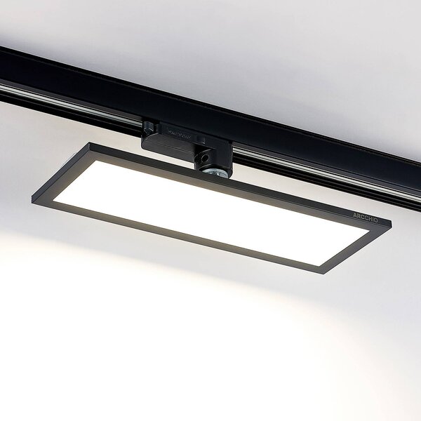 Panel LED Arcchio Hairis, 30 cm, czarny, 4000 K Hairis, czarny, biuro, tworzywo sztuczne, nowoczesny