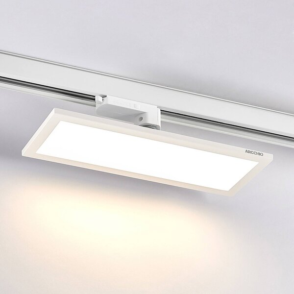 Arcchio Hairis 3-fazowy panel LED biały 3000 K, biały / opal, biuro, tworzywo sztuczne, nowoczesny