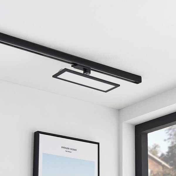 Panel LED Arcchio Hairis, 30 cm, czarny, 4000 K Hairis, czarny, biuro, tworzywo sztuczne, nowoczesny