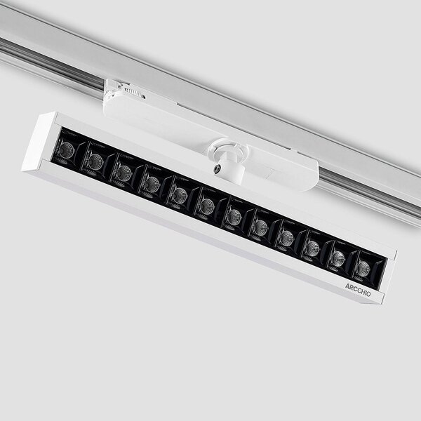 Reflektor szynowy LED Arcchio Millay biały 3000K, biały / opal, biuro, aluminium, nowoczesny