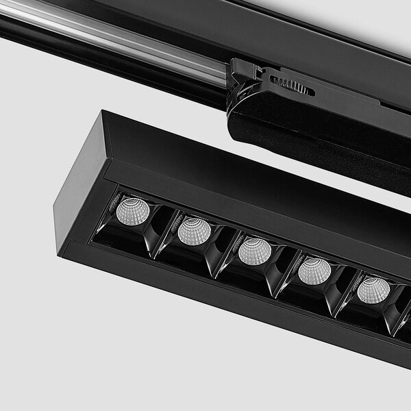 Reflektor szynowy LED Arcchio Millay czarny 3000K, czarny, biuro, aluminium, nowoczesny