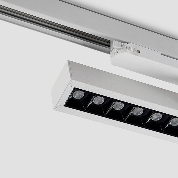 Reflektor szynowy LED Arcchio Millay biały 4000K, biały / opal, biuro, aluminium, nowoczesny