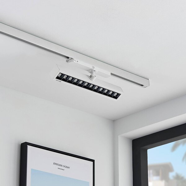 Reflektor szynowy LED Arcchio Millay biały 4000K, biały / opal, biuro, aluminium, nowoczesny
