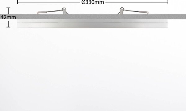 Lampa sufitowa LED z czujnikiem ruchu Aureka PRIOS, biały / opal, salon / jadalnia, aluminium, nowoczesny