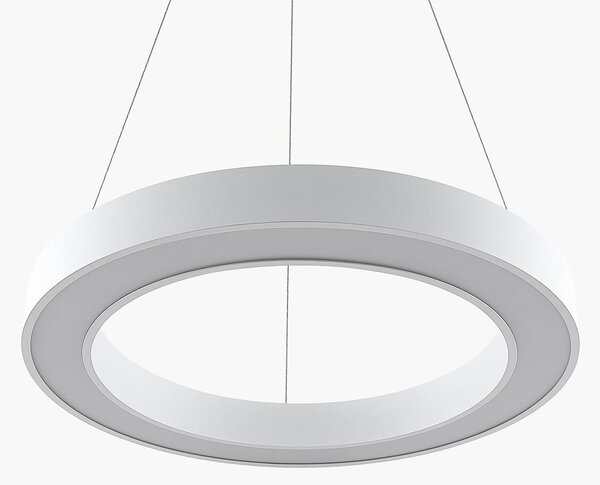 Lampa wisząca Sharelyn Arcchio, możliwość ściemniania, biały / opal, kuchnia, aluminium, nowoczesny