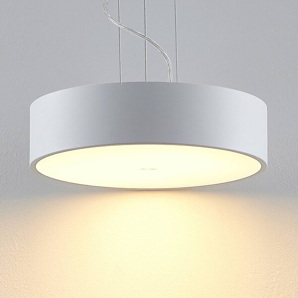 Lampa wisząca Noabelle Arcchio, możliwość ściemniania, biały / opal, kuchnia, metal, nowoczesny