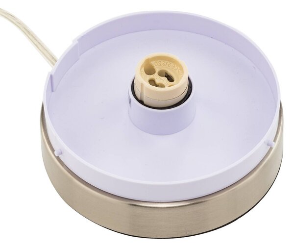 Lampa stojąca Alisea Lindby, biały / opal, salon / jadalnia, tworzywo sztuczne, nowoczesny