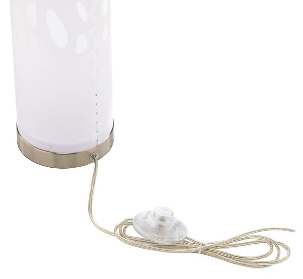 Lampa stojąca Alisea Lindby, biały / opal, salon / jadalnia, tworzywo sztuczne, nowoczesny