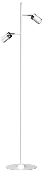 Milagro Lampa podłogowa JOKER 2xGU10/25W/230V biały/chrom błyszczący MI1685