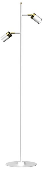 Milagro Lampa podłogowa JOKER 2xGU10/25W/230V biały/guldfarvet MI1689