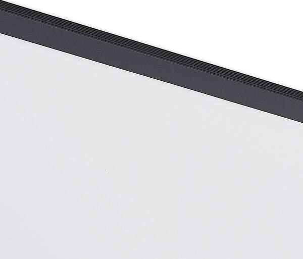 Panel LED Nelios Lindby, możliwość ściemniania, czarny, kuchnia, aluminium, nowoczesny